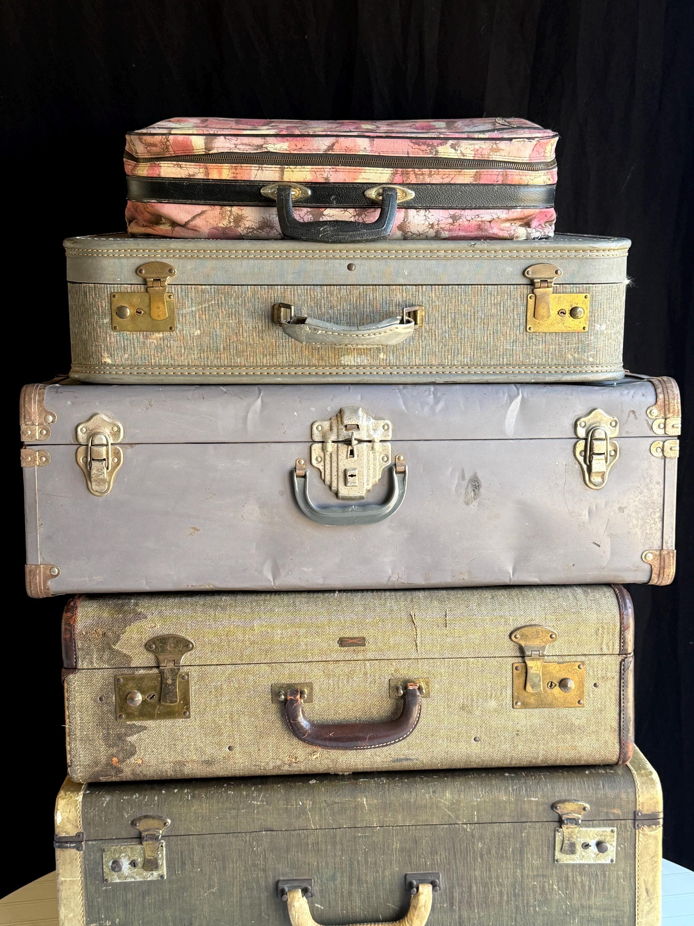 Hartmann luggage vintage suitcase トランク Vintage Suitcase Hartmann Brass Buckle Houndstooth Luggage
