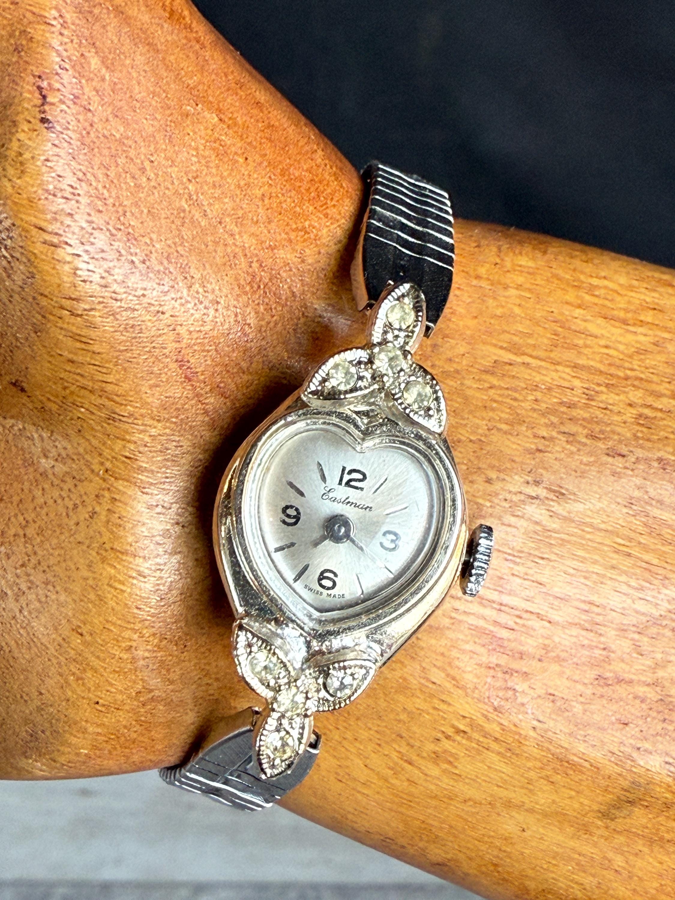 Vintage Womens Jalga Quartz Watch Rhinestone Eastman 35mm Unique Vintage Eastman Watches - Etsy main image 2