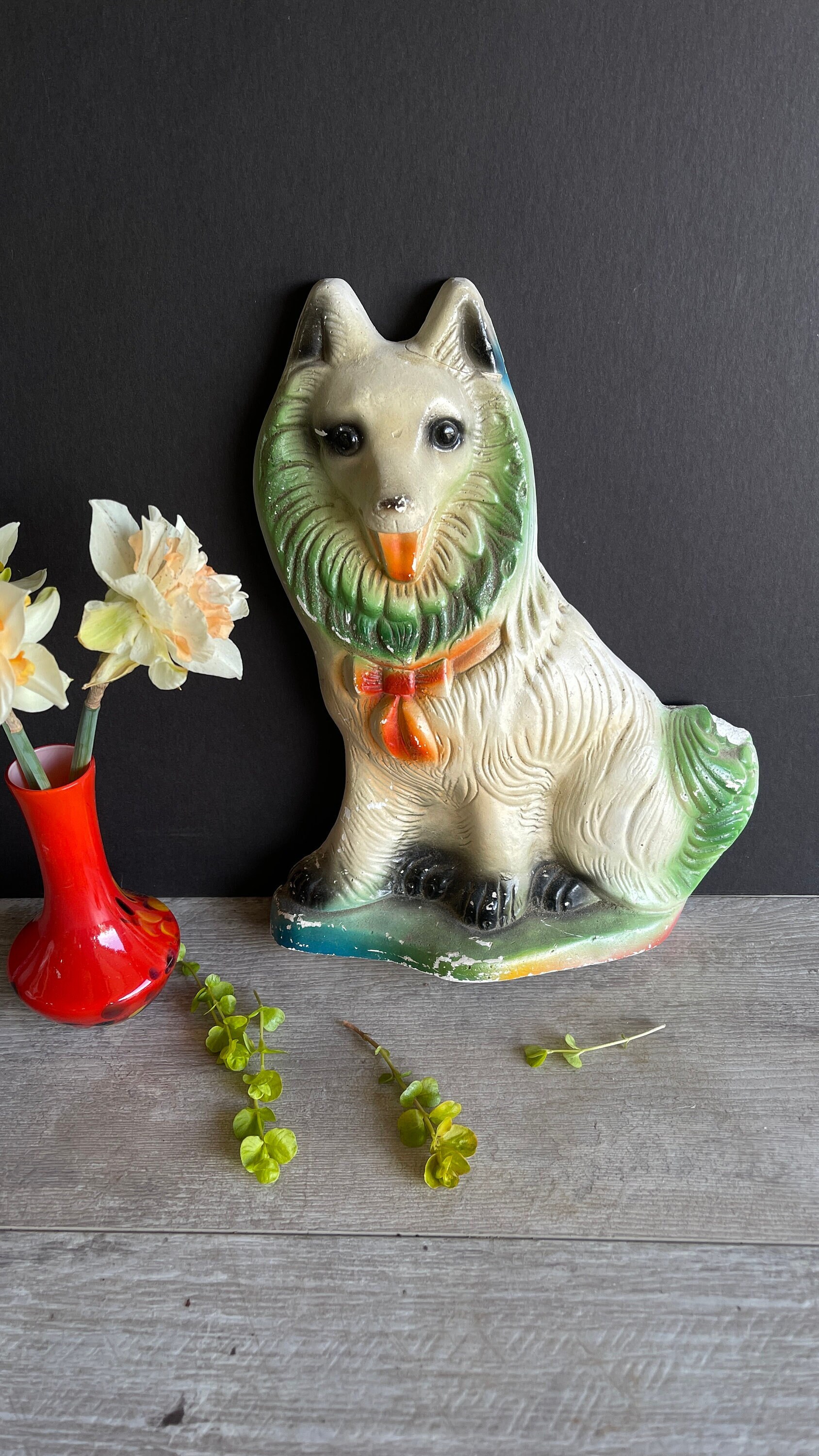 Chalkware Dog - Etsy Chalkware Dog - Etsy