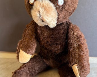 きょう 様❤️Knickerbocker❤️ antique brown bear Antique Knickerbocker Bear Stuffed Mohair Jointed 14 Inch - as Is