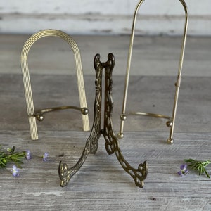 Plate/picture Holder Display Stand/ Easel Plate Stand Decorative Plate Stand  Brass Plate Stand 
