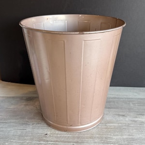 Vintage Trash Can -Lawson Industrial  1960s Steel 14 inch