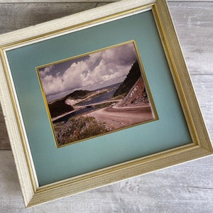 Vintage Cabot Trail Photograph: 1950s Framed Nova Scotia Print (8x10)