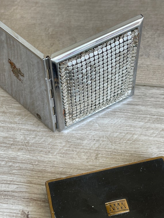 Vintage Charbert & Whiting Davis Compacts: Brass,… - image 6