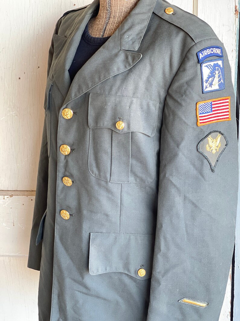 Vintage Army Dress Uniform Jacket 1980s Peacekeeping Patch Etsy