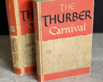 The Thurber Carnival: 1945 WW2 Era Cartoons Book