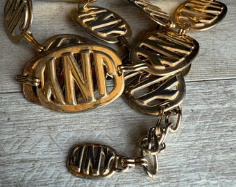 Vintage 1990s Jones New York Logo Belt - Etsy