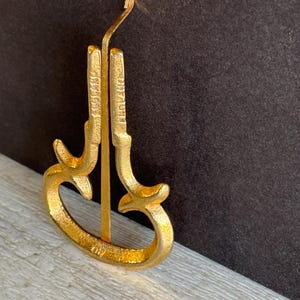 Vintage Mouth Harp - Jaw Harp Made in England  - Marked 20 Gold Color  - Excellent