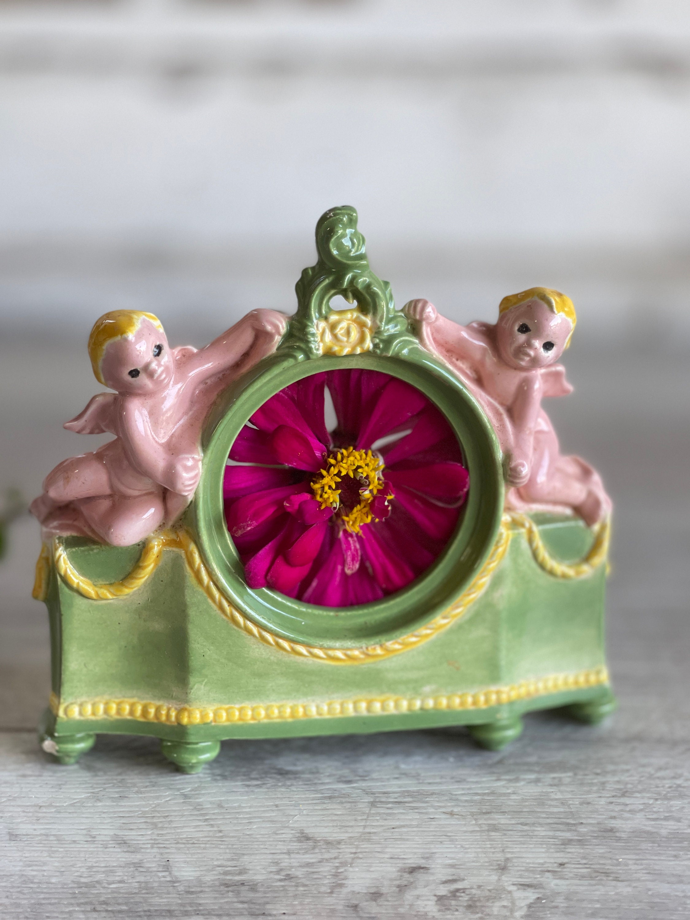 イタリア カポディモンテ 置時計 Capodimonte Clock - Etsy
