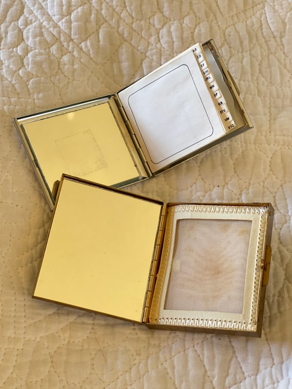 Vintage Compacts Mirror and Address Book - Chrome… - image 3