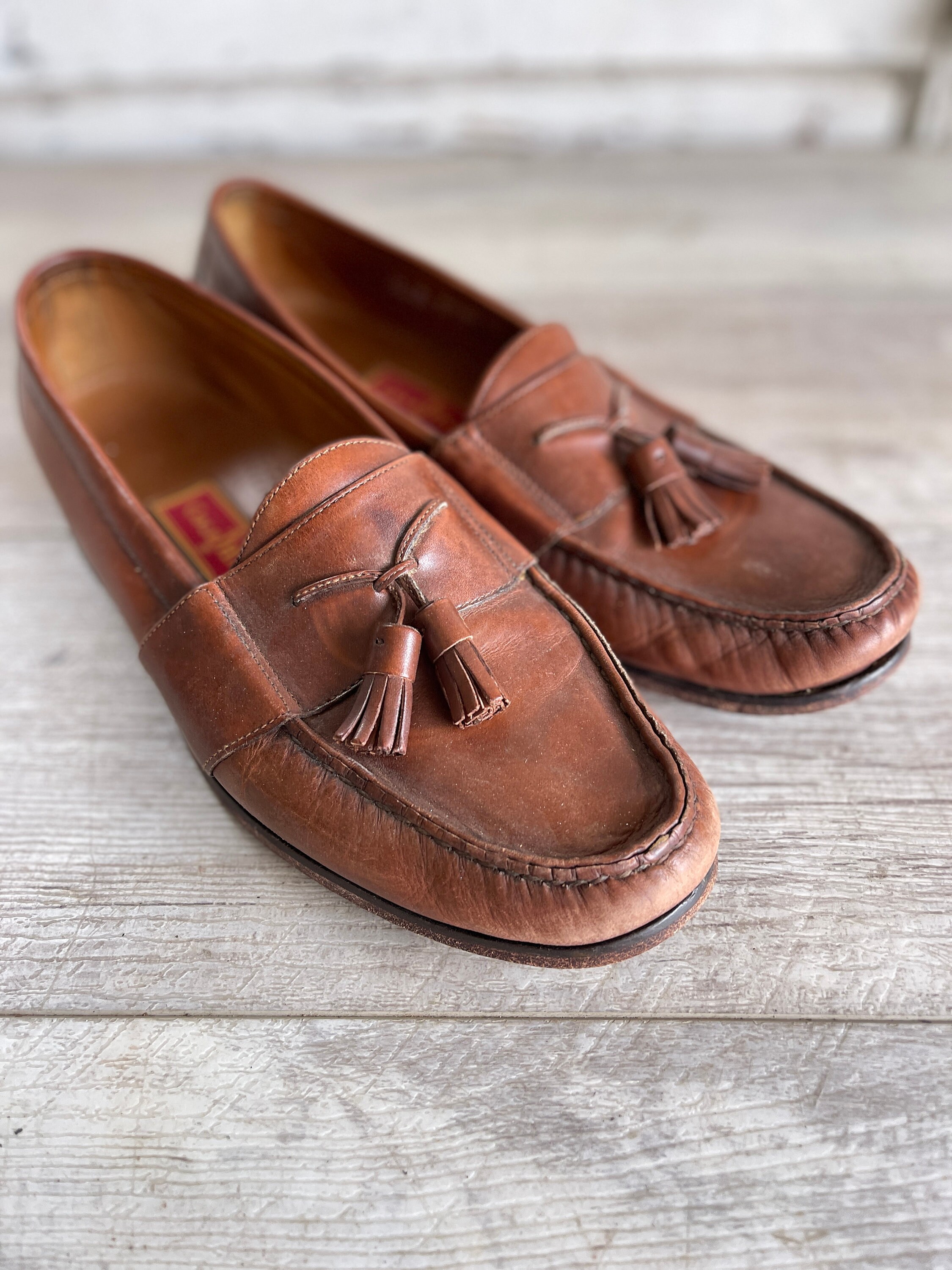 Cole Haan Men’s Chestnut Leather Loafers Cole Haan Mens Country Chestnut Brown Leather Slip On Loafer  main image 4
