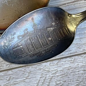 Vintage Silverware Spoons, George Washington Mt Vernon + US Army Mixed Lot