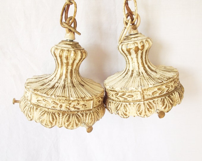 Vintage Double Swag Chain Light Fixture Long Chains Etsy