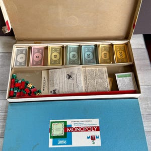 Vintage Monopoly-Complete 1960s Parker Brothers