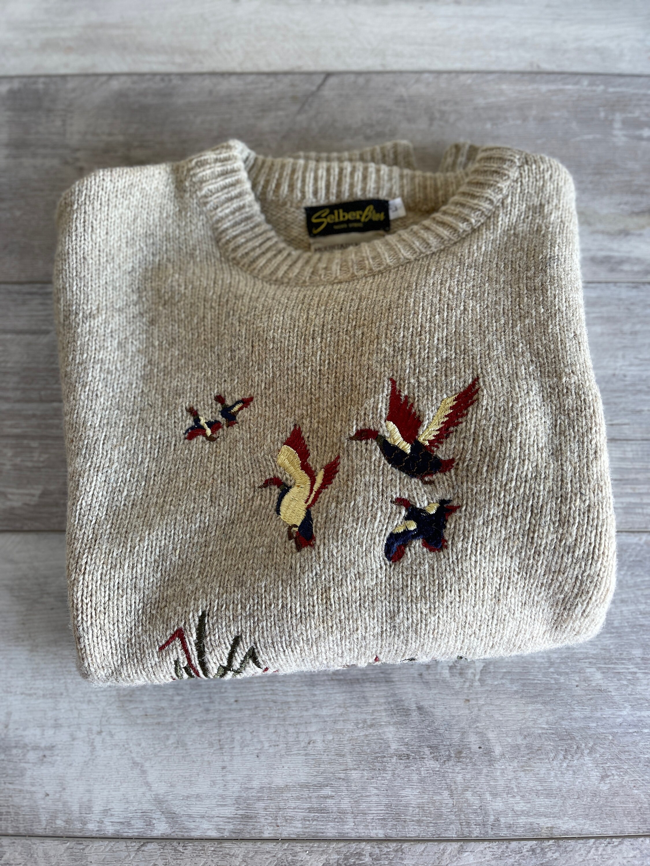 Vintage store duck sweater