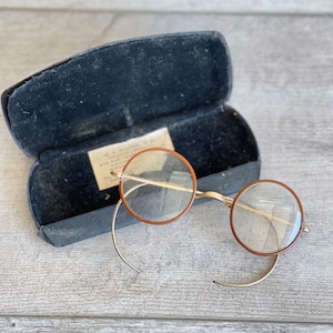 Vintage Eyeglasses Spectacles Wire Rim 1940s Gold Filled Filigree OLD Made in USA- Choice 3 XS Child Size