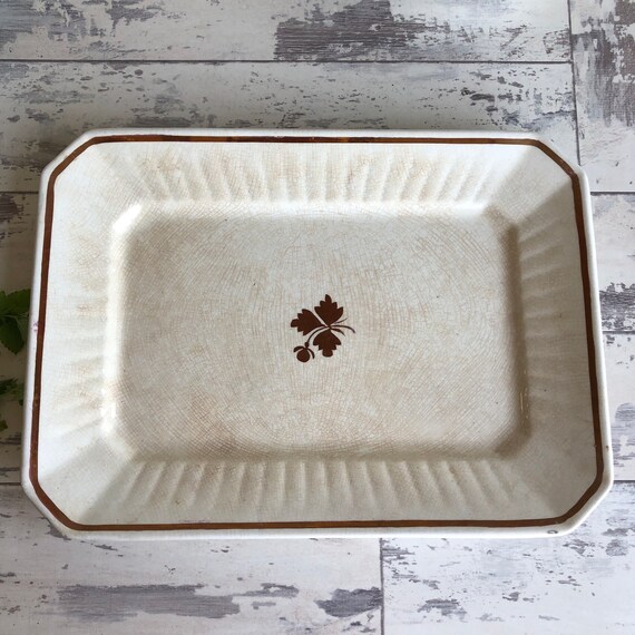 Vintage Shabby Chic Wedgewood Tea Leaf Ironstone Platter Vintage Shabby Chic Wedgewood Tea Leaf Ironstone Platter