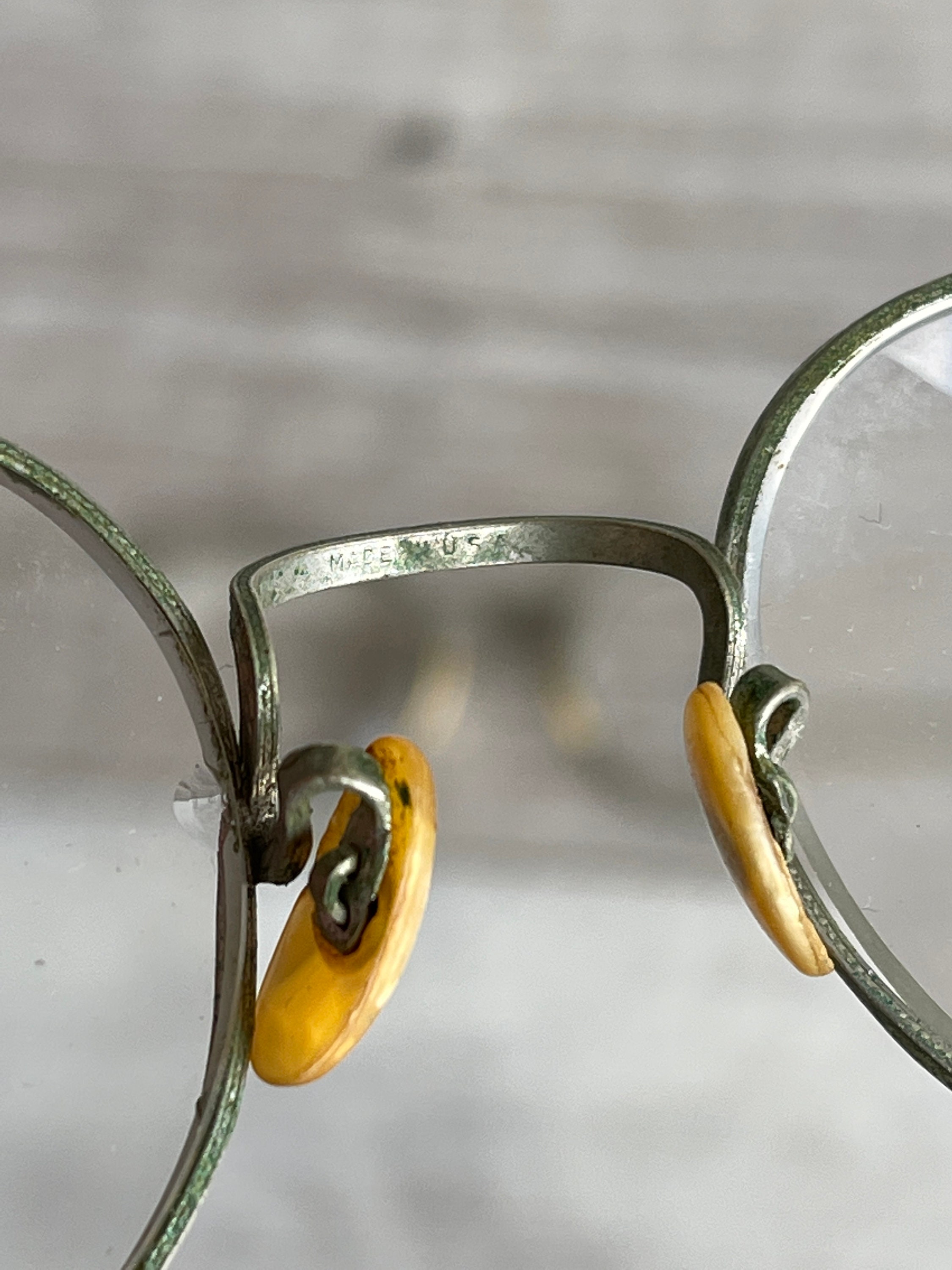 Vintage Eyeglasses Spectacles Wire Rim 1940s Display Costume