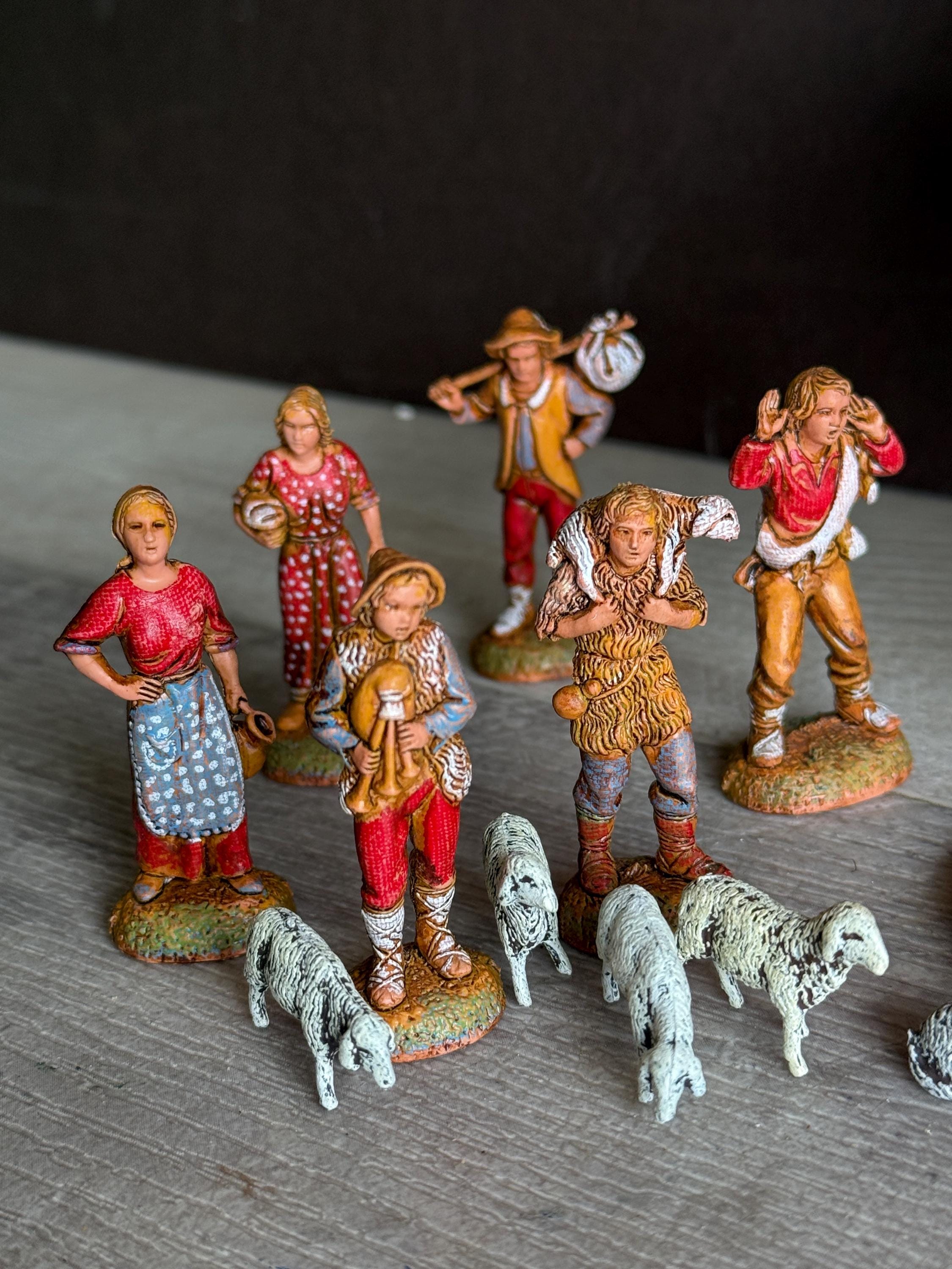 Vintage Landi Mini Nativity Creche Figures - Incomplete - Etsy