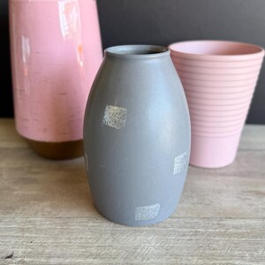 Vintage German Amano Pottery Vase - Gray