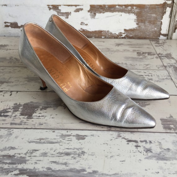 vintage silver shoes