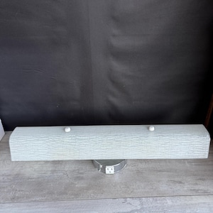 Vintage Chrome Light Fixture -Mid Century Long Bar Sconce with Plug in Socket