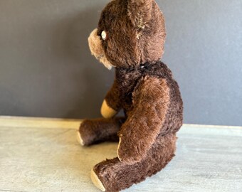 Antique Knickerbocker Bear Stuffed Mohair Jointed 14 Inch - as Is