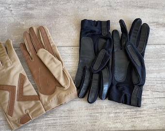 Vintage Leather Driving Gloves - 1970s Handlovers - Two Pairs