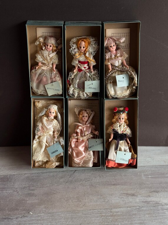 Vintage Bride Dolls corrine s brides of All Nations 1950s in Original Boxes Choice or All for One Price Single Collectors Stash Etsy UK