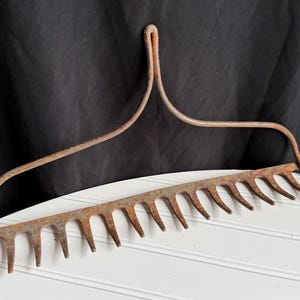 Vintage Rake Head Rack - Solid Metal Jewelry Holder, Wine Glass Rack ...