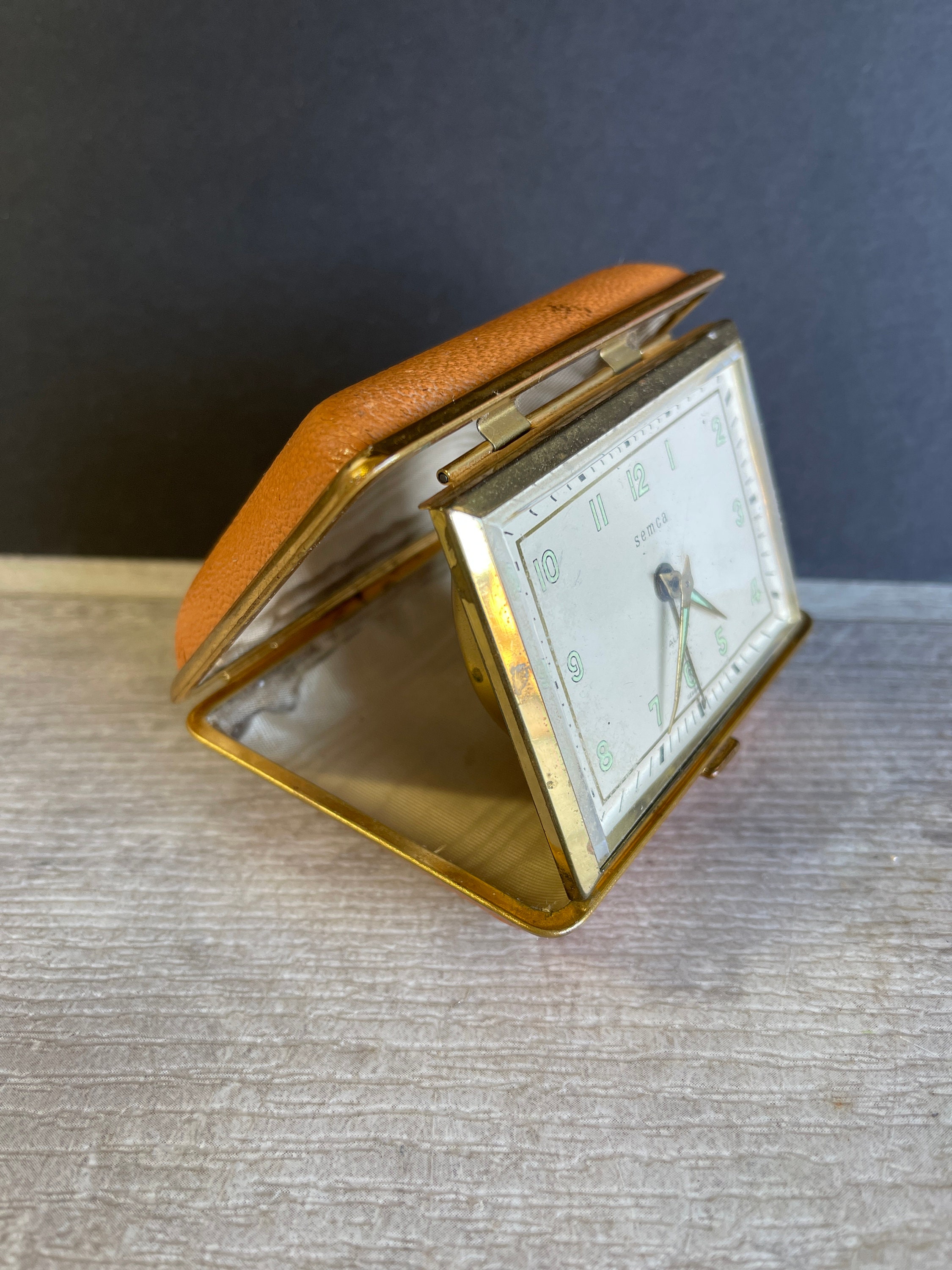 ヴィンテージ Semca 格納式 Ermeto トラベル 目覚まし時計 7石 ヴィンテージ Semca 格納式 Ermeto トラベル 目覚まし時計 7石