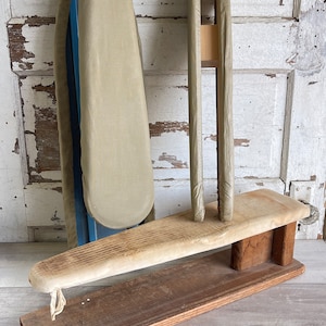 Antique French Ironing Board / Mini Ironing Board / Antique Sleeve Ironing  Board / Primitive Rustic Decor / Vintage Jeanette Ironing Board 