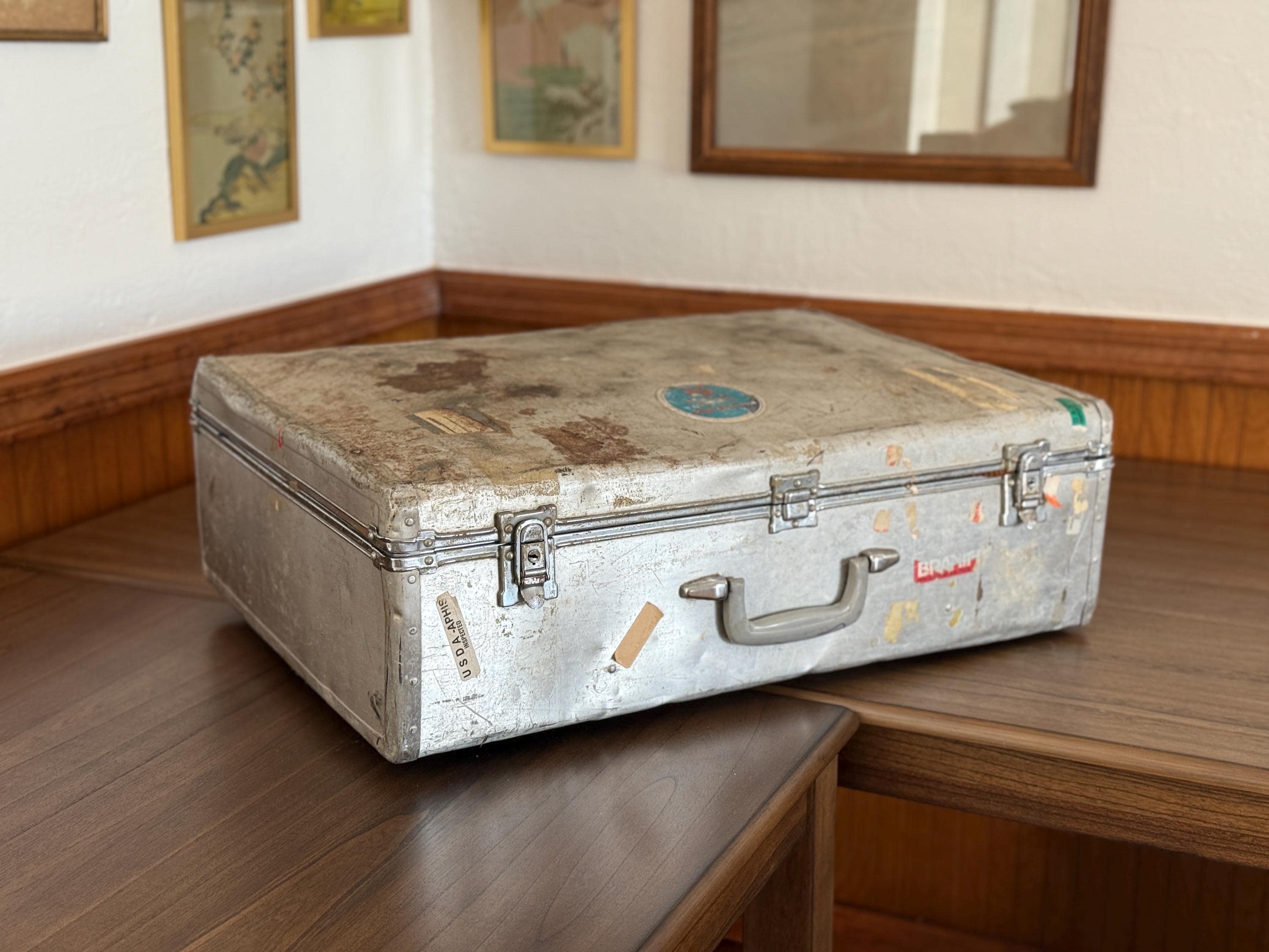Suitcase Aluminum Vintage - Etsy