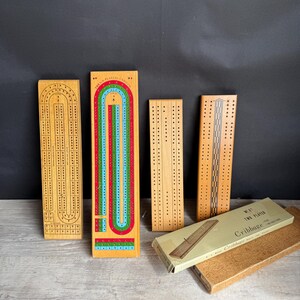 Vintage Cribbage Board - Bicycle 3 Track - NO PEGS image 17