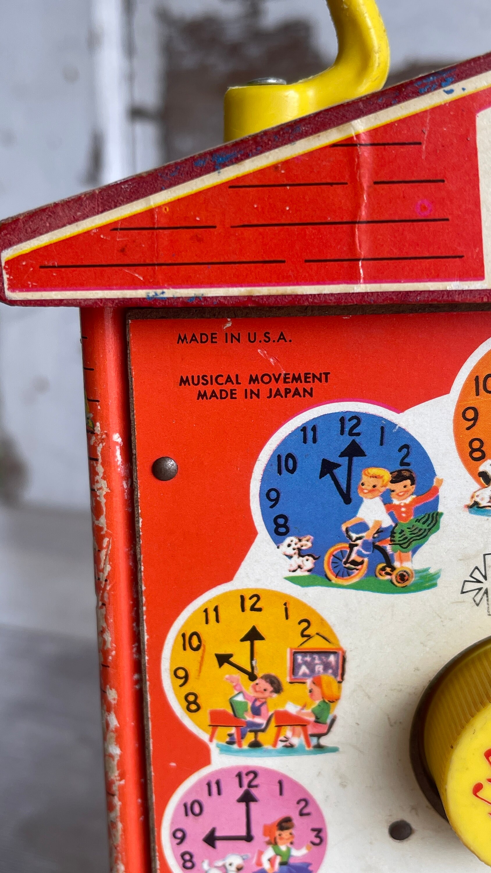 USA 1968年製 Fisher Price ヴィンテージ 時計 TOY - メルカリ