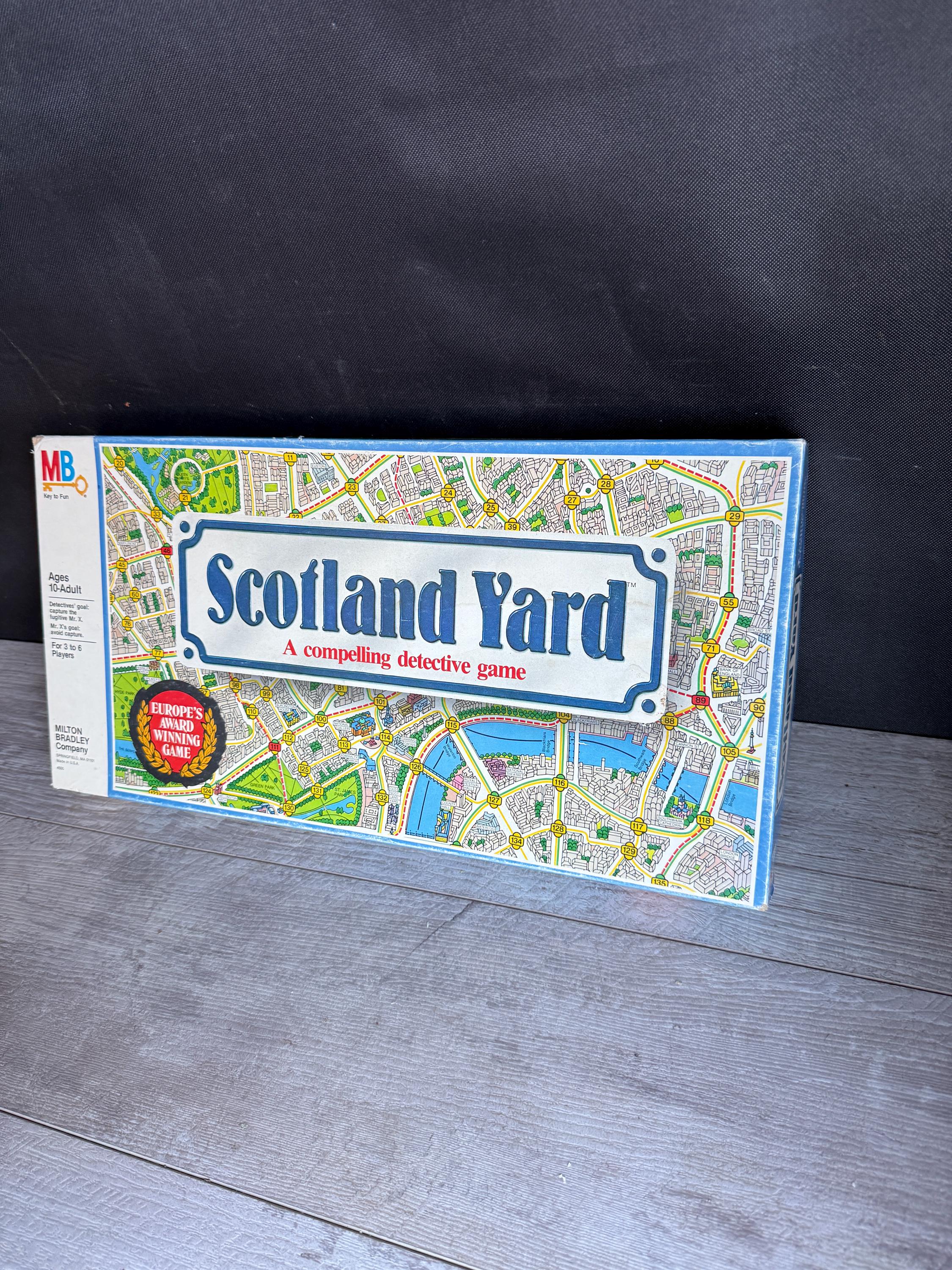 Scotland Yard Vintage Board Game Milton Bradley -1985 Complete VGC