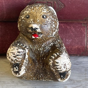 Vintage Chalkware Bulldog - Etsy