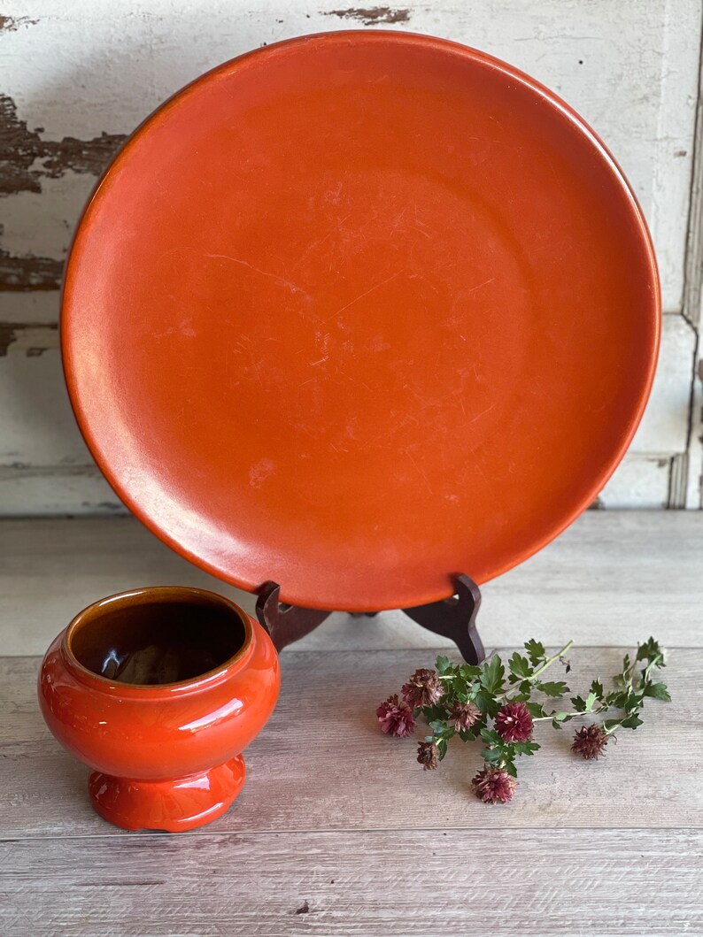 Vintage Catalina Island Pottery Toyon Red 14 Inch Pottery Etsy