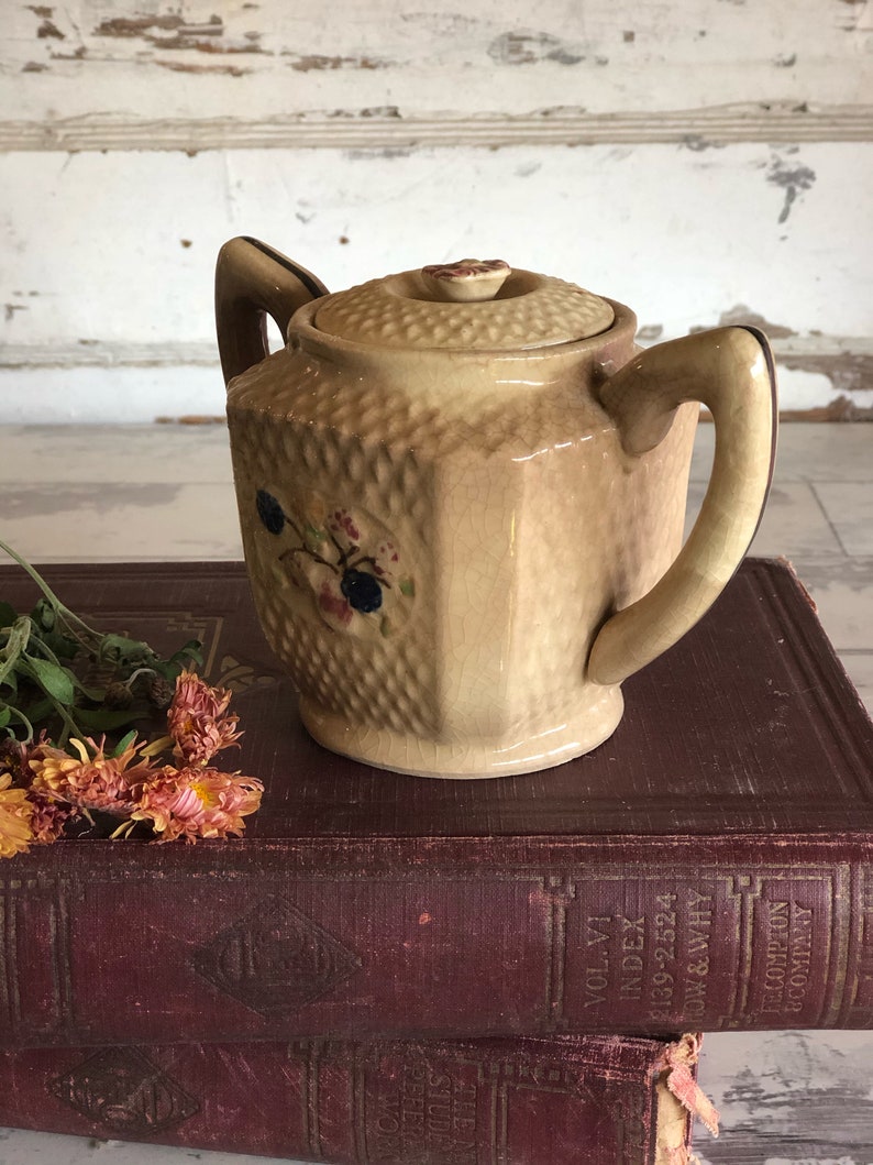 Vintage Majolica Sugar Bowl Made in Japan Occupied Japan Etsy