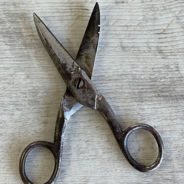 Vintage Bell Systems Electrician Scissors Shears -Nickel Silver As Is