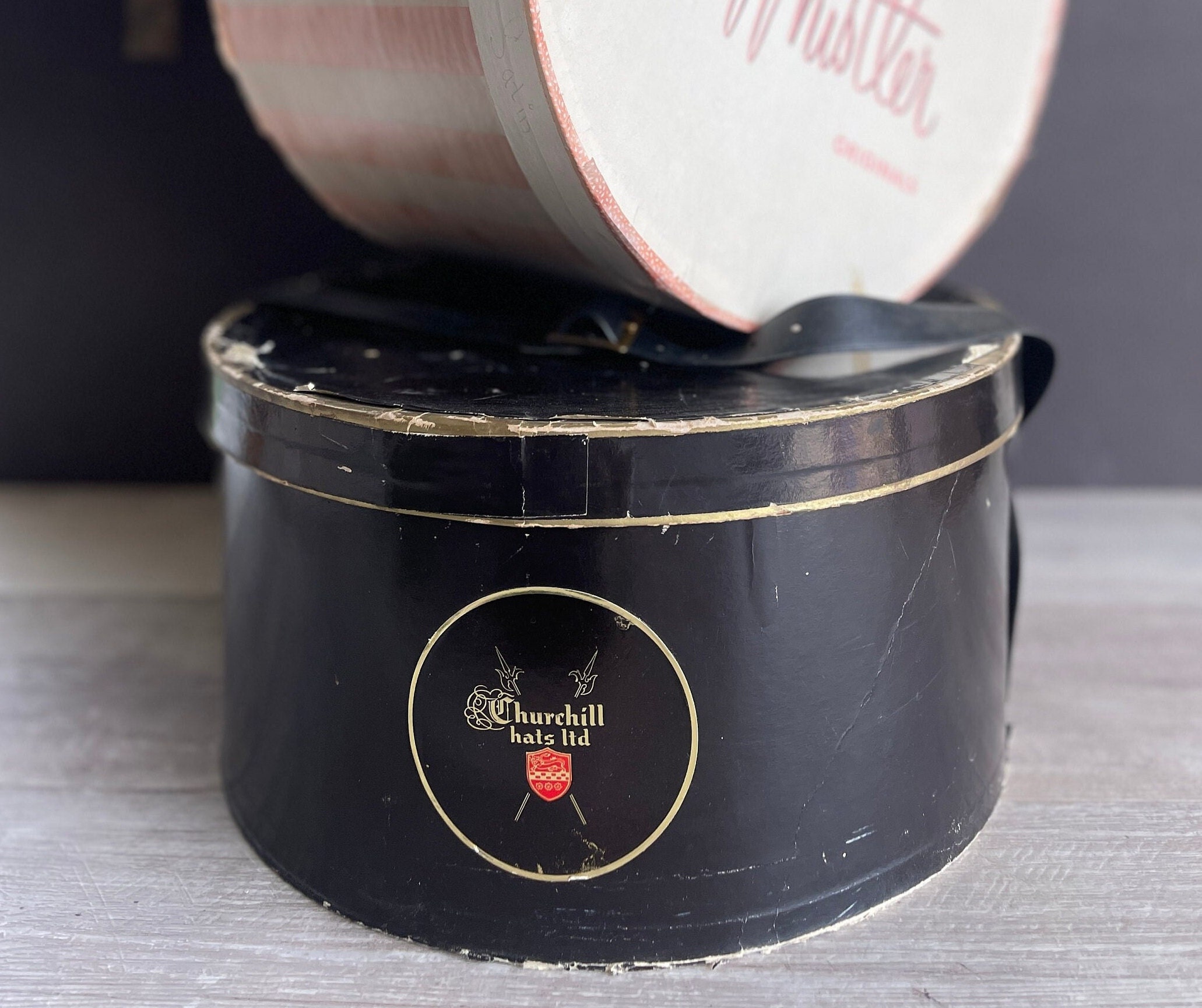 Vintage Hat Box Hatbox Churchill Hats Ltd. Empty Box Only - Etsy