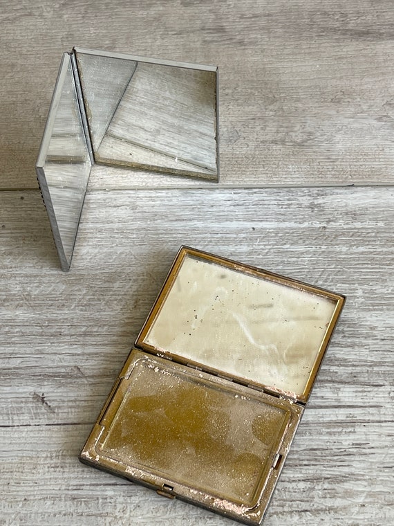 Vintage Charbert & Whiting Davis Compacts: Brass,… - image 7