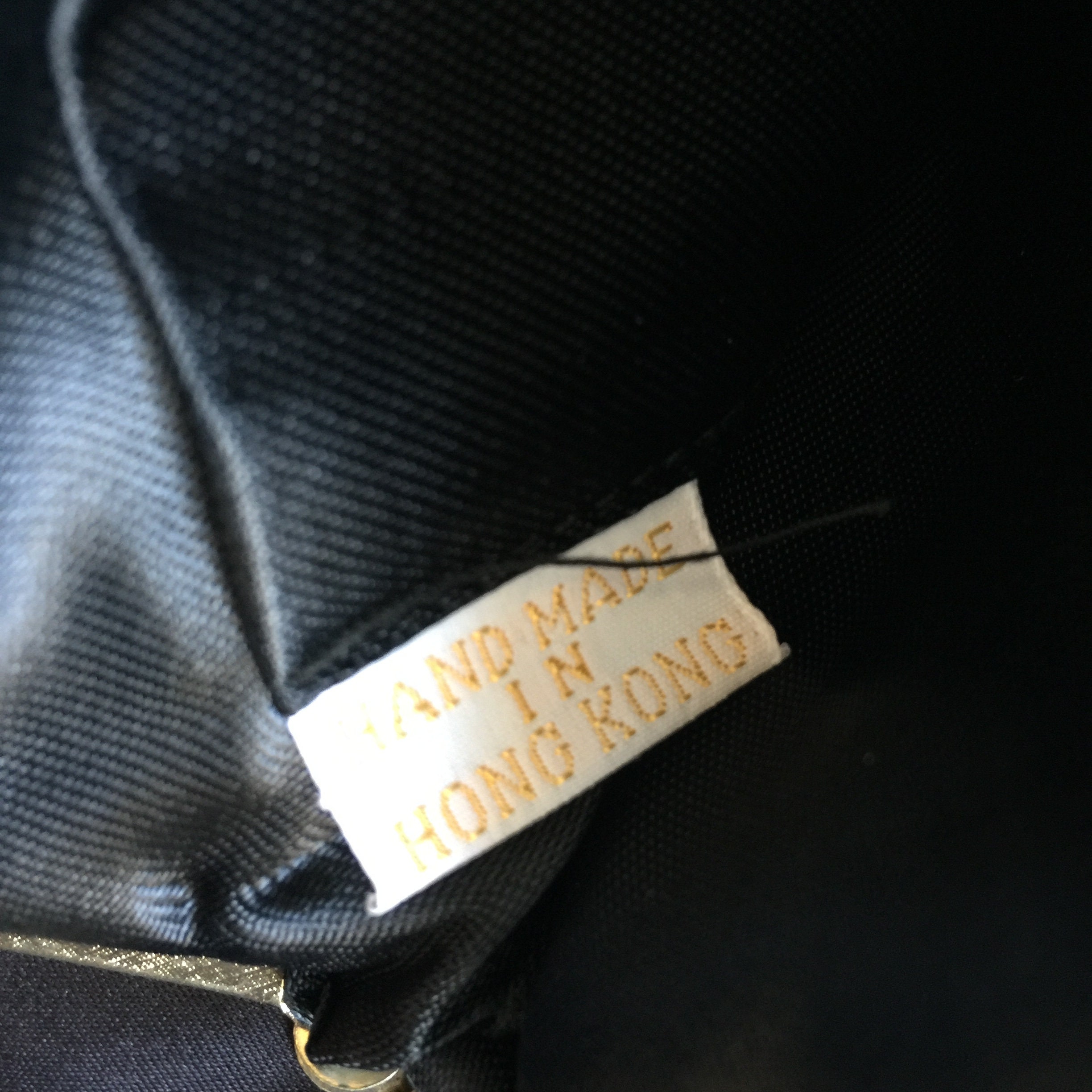 Vintage Beaded Handbag Purse Black Formal Made in Hong Kong | Etsy