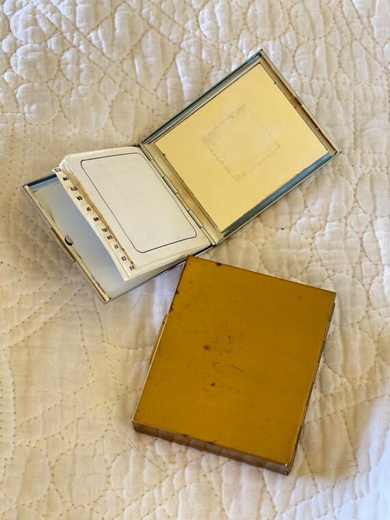 Vintage Compacts Mirror and Address Book - Chrome… - image 2