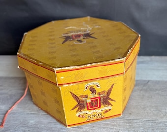 アンファン　アメリカーナボックス Vintage 1950s Knox Hat Box - Yellow Octagon Hatbox - Etsy