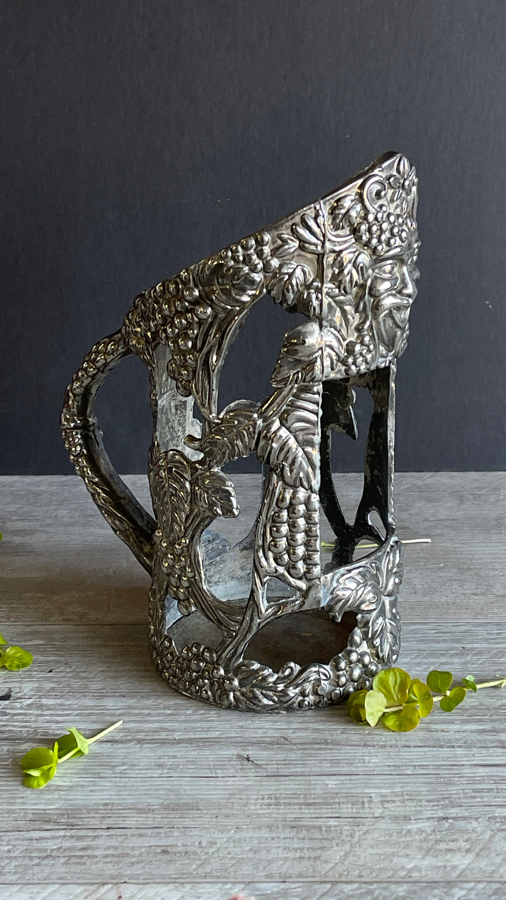 Godinger Silver Wine Bottle Holder Serving Piece - Grape Silver - Etsy