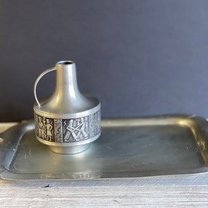Vintage Pewter Tray - Crescent Pewter Numbered 1652