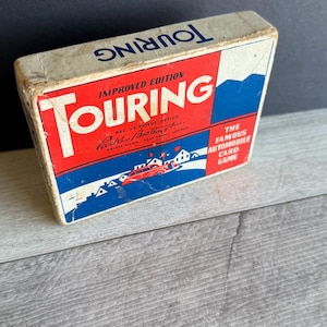 Vintage Touring Parker Brothers Driving Card Game - with box - Complete 1947 edition