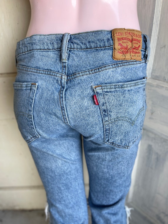 Jean Levi's 511 Slim Fit Pour Homme - Taille 30 - Bleu Clair Délavé/vieilli - Occasion Très Bon état