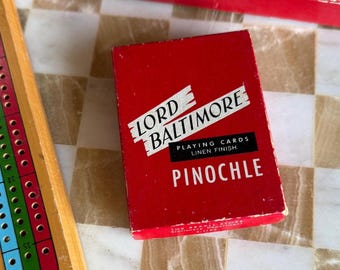Vintage 1970s Bee No 97 Club Special Pinochle Playing Cards Back
